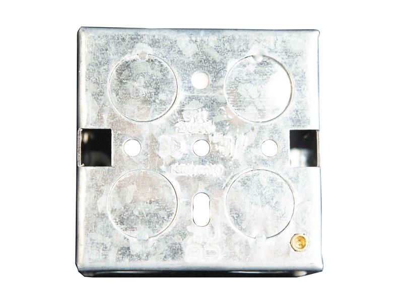 Dencon Metal Electrical Back Box 1 Gang 47mm Multiple Knock Outs DCN8851NB