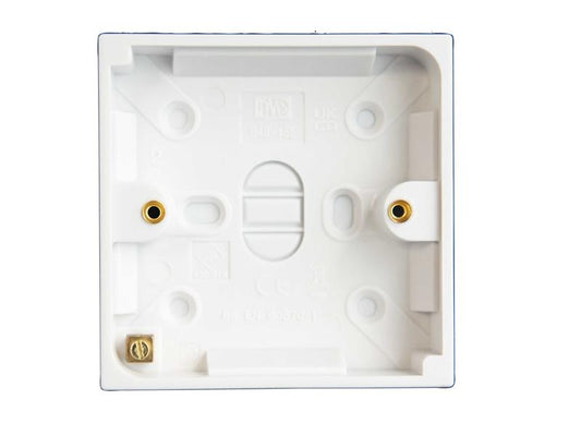 Dencon Pattress Box 1 Gang 18mm Multiple Knock Outs DCN8897NB