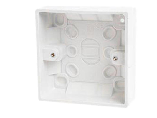 Dencon Pattress Box 1 Gang 28/32mm With Knock Outs For Cable DCN8899NB
