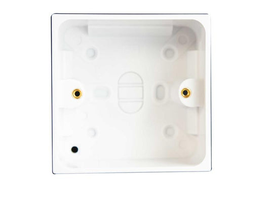 Dencon Electric Pattress Box with Earth 1 Gang 45mm DCN8901NB