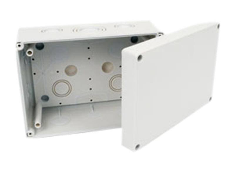 Dencon Electric Junction Box Grey 100 x 100mm Self Sealing Inlets DCNJB100NB