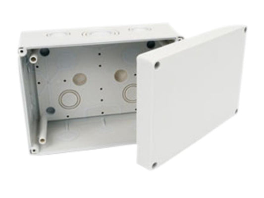 Dencon Electric Junction Box Grey 100 x 100mm Self Sealing Inlets DCNJB100NB