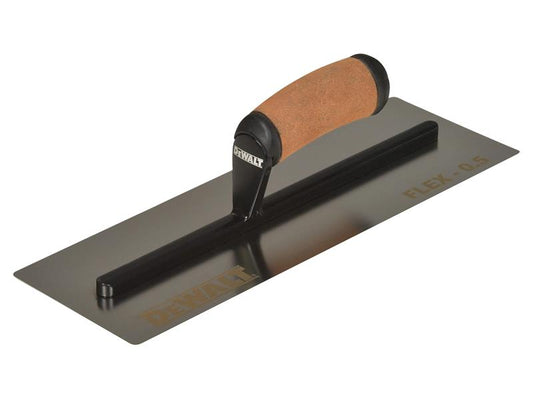 DEWALT Drywall 0.5mm FLEX Stainless Steel Flat Trowel, Leather Handle 14in DDW2982