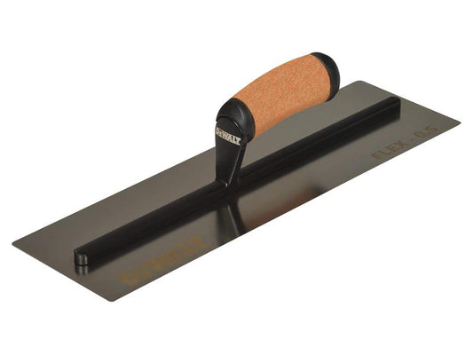 DEWALT Drywall 0.5mm FLEX Stainless Steel Flat Trowel, Leather Handle 16in DDW2983