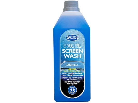 Decosol Excel Screenwash 500ml DECAD25