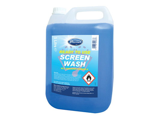 Decosol Ready Mixed Screenwash All Seasons Formula 5 litre DECAD6LRM