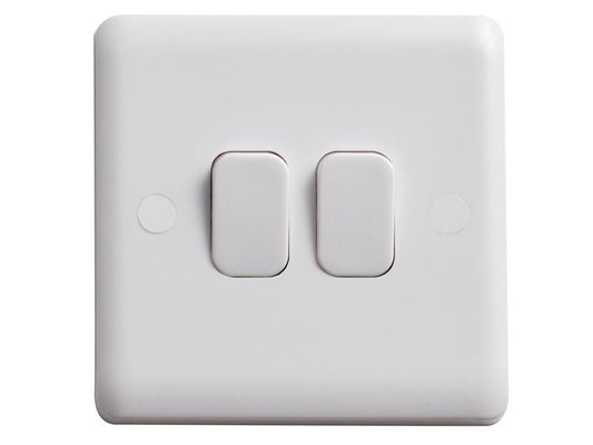 Deta Vimark Light Switch 2-Gang 2-Way DETVC1204