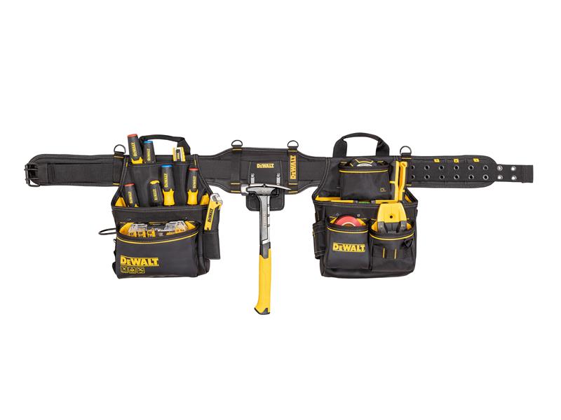 DEWALT Pro Tool Rig 132cm Padded Belt Various Pockets DWST40603
