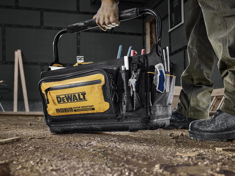 DEWALT Pro Tool Tote 20in 36 Pockets Padded Shoulder Strap DWST60106