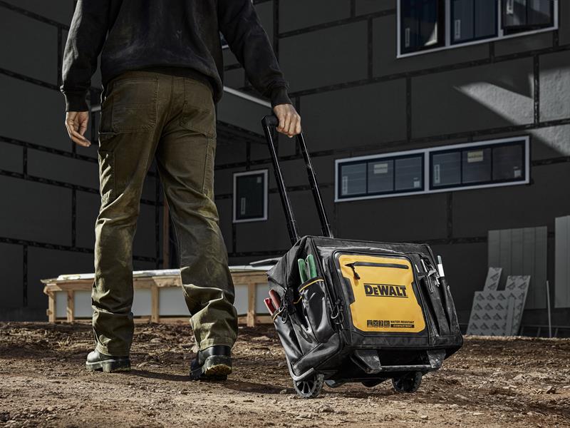 DEWALT Pro Rolling Tool Bag 27 Pockets And Compartments Heavy Duty DWST60107