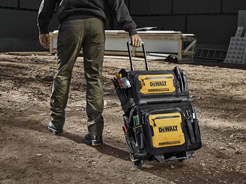 DEWALT Pro Rolling Tool Bag 27 Pockets And Compartments Heavy Duty DWST60107