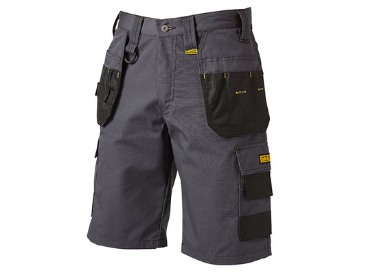 DEWALT Cheverley Lightweight Grey Polycotton Shorts Waist 36in DEWCHEV36W