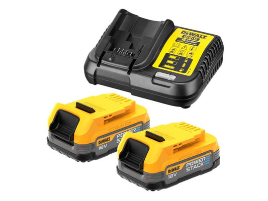 DEWALT DCB1102E2 XR POWERSTACK™ Starter Kit 18V DEWDCB1102E2