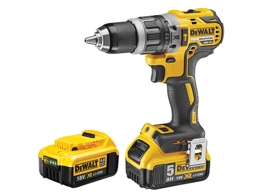 DEWALT DCD796P2 XR Brushless Combi Drill 18V 2 x 5.0Ah Li-ion DEWDCD796P2