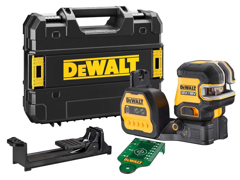 DEWALT DCE825NG18 Spot & Cross Green Laser 12/18V Bare Unit DEWDCE825G18