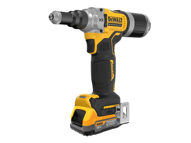 DEWALT XR 1/4in Cordless Riveter 2 x 1.7Ah POWERSTACK Li-ion DCF414E2T