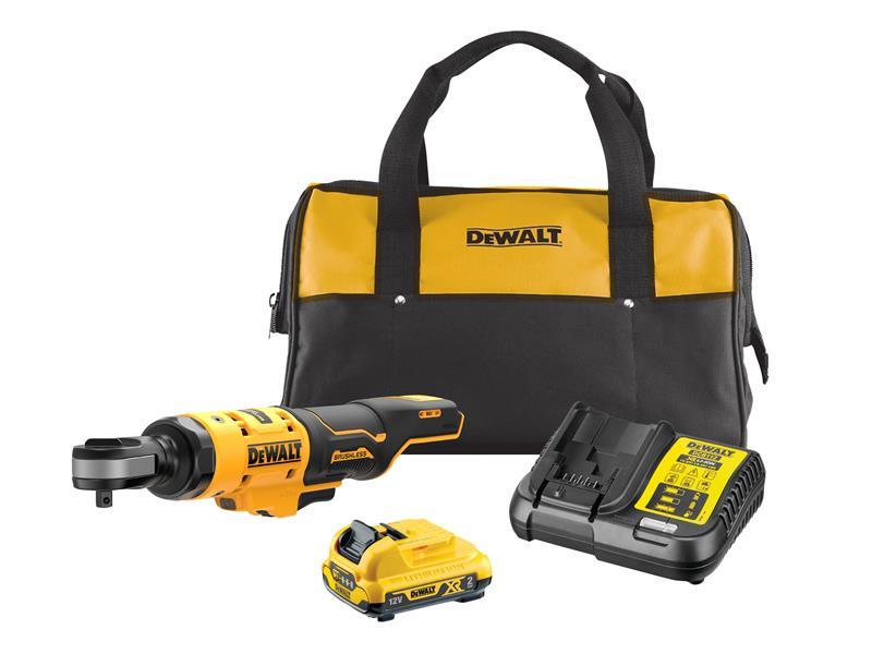 DEWALT DCF503D1 XR 3/8in Open Head Ratchet 12V 1 x 2.0Ah Li-ion DEWDCF503D1