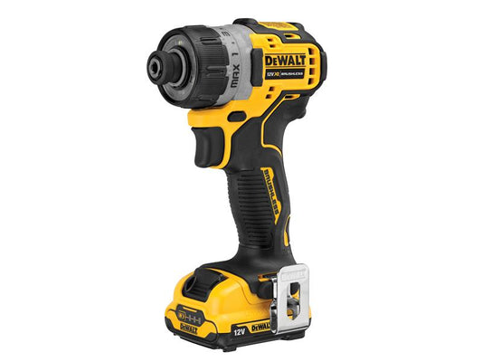 DEWALT DCF601D2 XR Brushless Sub-Compact Screwdriver 12V 2 x 2.0Ah Li-ion DEWDCF601D2