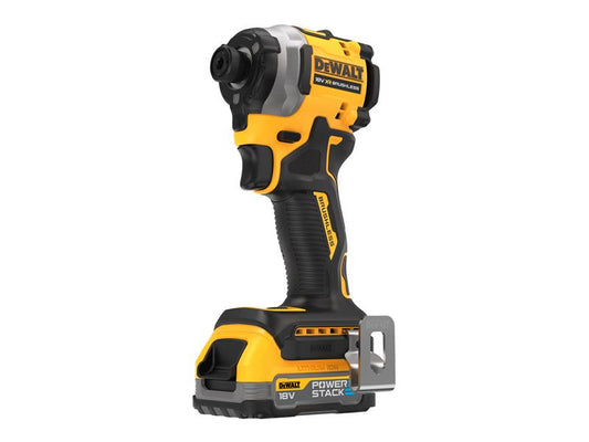 DEWALT DCF850E2T XR BL Impact Driver 18V 2 x 1.7Ah POWERSTACK™ Li-ion DEWDCF850E2T