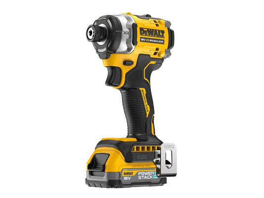DEWALT XR BL Impact Driver 18V 2 x 1.7Ah POWERSTACK Li-ion DCF860 E2T