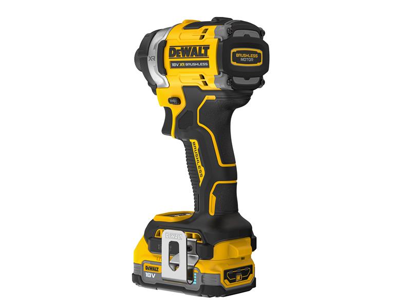 DEWALT XR BL Impact Driver 18V 2 x 1.7Ah POWERSTACK Li-ion DCF860 E2T