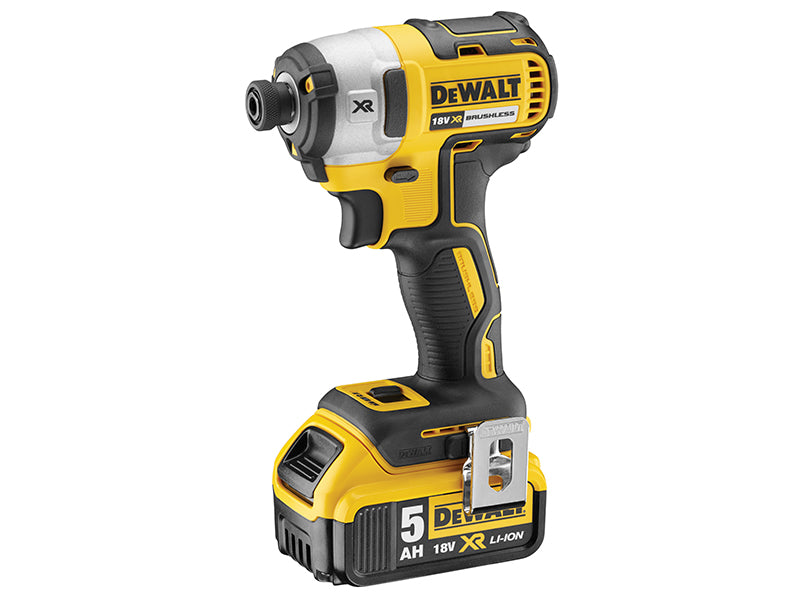 DEWALT DCF887P2 XR Brushless 3 Speed Impact Driver 18V 2 x 5.0Ah Li-ion DEWDCF887P2
