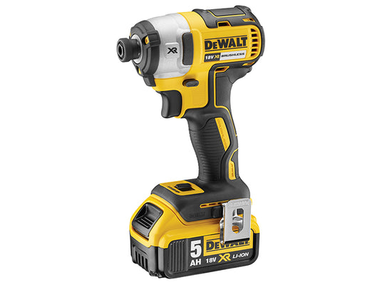 DEWALT DCF887P2 XR Brushless 3 Speed Impact Driver 18V 2 x 5.0Ah Li-ion DEWDCF887P2
