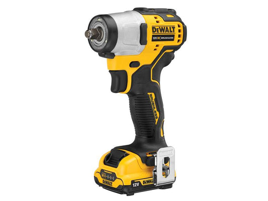DEWALT DCF902D2 XR Brushless Sub-Compact 3/8in Impact Wrench 12V 2 x 2.0Ah Li-ion DEWDCF902D2