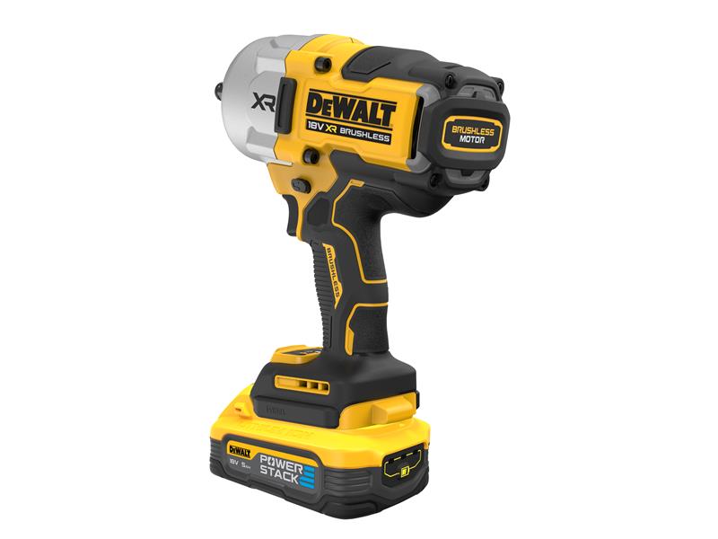 DEWALT 1/2in Impact Wrench 18V 2 x POWERSTACK 5.0Ah Li-ion Batteries DCF961H2T