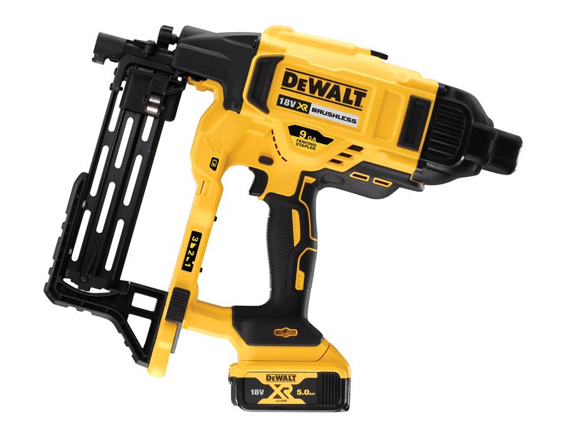 DEWALT DCFS950P2 Brushless XR Fencing Stapler 18V 2 x 5.0Ah Li-ion DEWDCFS950P2
