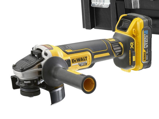 DEWALT DCG409H2T XR Advantage Grinder 125mm 18V 2 x POWERSTACK™ 5.0Ah Li-ion DEWDCG409H2T