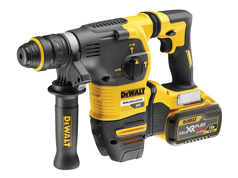 DEWALT DCH334X2 Brushless Q/C Chuck SDS Plus Hammer 54V 2 x 9.0Ah Li-ion DEWDCH334X2