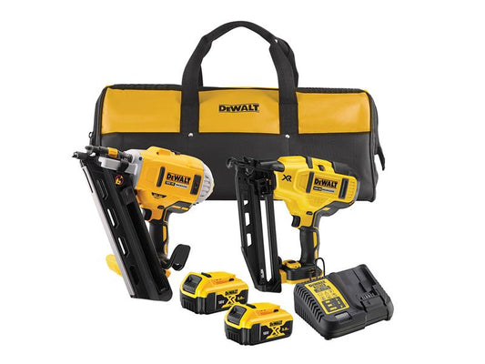 DEWALT DCK2046P2 Twin Nailer Kit 18V 2 x 5.0Ah Li-ion DEWDCK2046P2