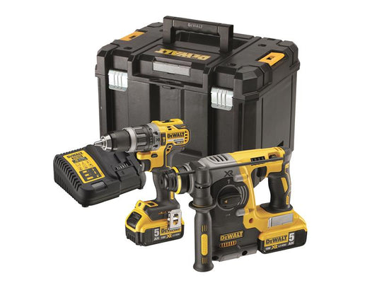 DEWALT DCK207P2T XR Brushless Twin Pack 18V 2 x 5.0Ah Li-ion DEWDCK207P2T