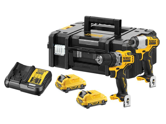 DEWALT DCK2110L2 XR Brushless Sub-Compact Twin Pack 12V 2 x 3.0Ah Li-ion DEWDCK2110L2