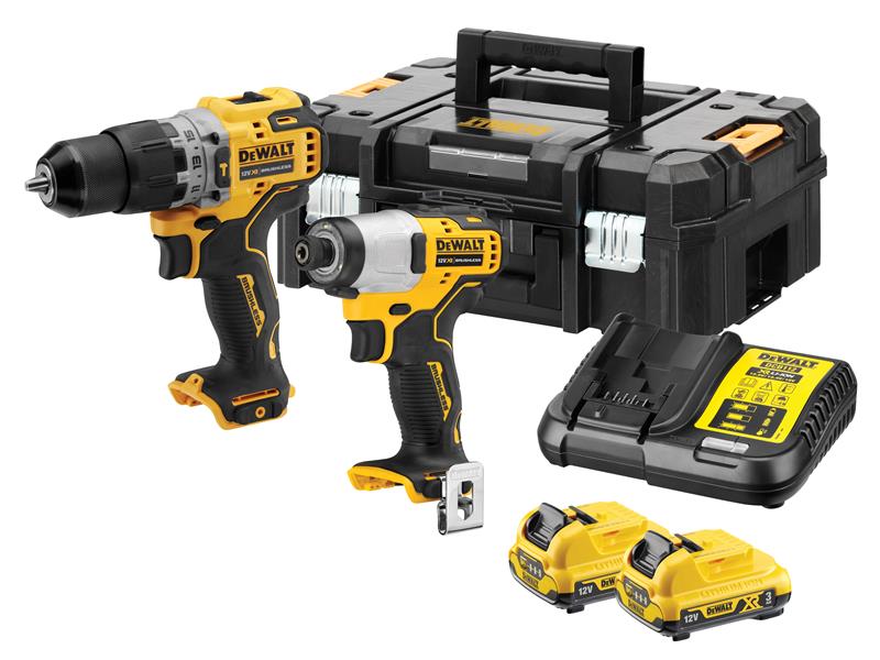 DEWALT DCK2111L2T XR Brushless Sub-Compact Twin Pack 12V 2 x 3.0Ah Li-ion DEWDCK2111L2