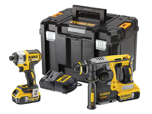DEWALT DCK2532P2 XR Brushless Twin Pack 18V 2 x 5.0Ah Li-ion DEWDCK2532P2