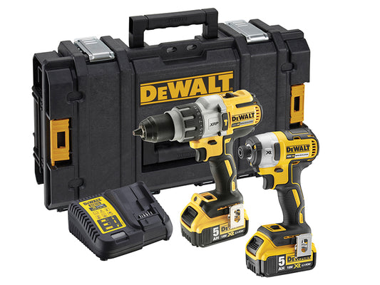 DEWALT DCK276P2 Brushless Twin Pack 18V 2 x 5.0Ah Li-ion DEWDCK276P2
