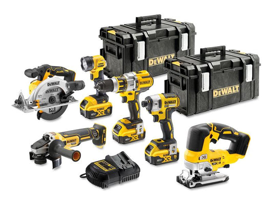 DEWALT DCK664P3 XR Brushless 6 Piece Kit 18V 3 x 5.0Ah Li-ion DEWDCK664P3