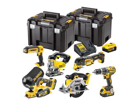 DEWALT DCK665P3T XR Compact 6 Piece Woodworking Kit 18V 3 x 5.0Ah Li-ion DEWDCK665P3