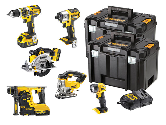DEWALT DCK699M3T XR 6 Piece Kit 18V 3 x 4.0Ah Li-ion DEWDCK699M3T