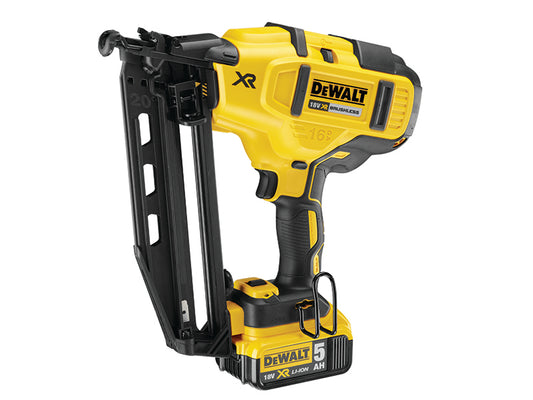 DEWALT DCN660P2 Cordless XR Brushless Second Fix Nailer 18V 2 x 5.0Ah Li-ion DEWDCN660P2