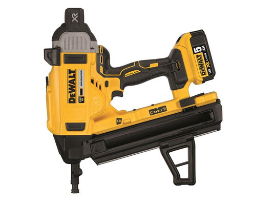 DEWALT XR Brushless Concrete Nailer 18V 2 x 5.0Ah Li-ion DEWDCN890P2
