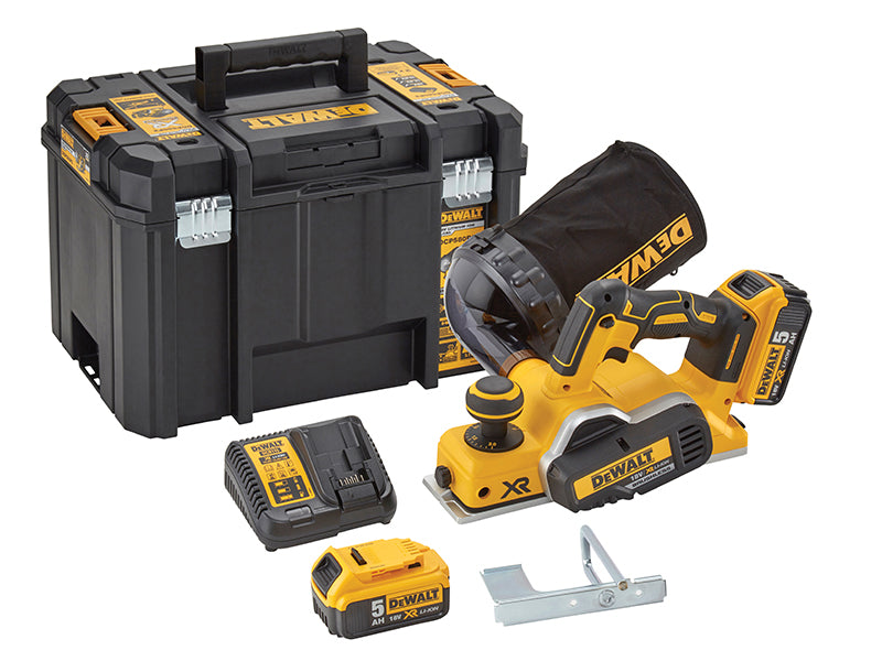 DEWALT DCP580P2 XR Brushless Planer 18V 2 x 5.0Ah Li-ion DEWDCP580P2
