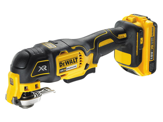 DEWALT DCS355D1 XR Brushless Oscillating Multi-Tool 18V 1 x 2.0Ah Li-ion DEWDCS355D1