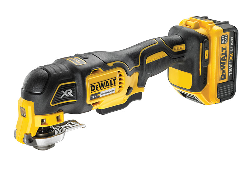 DEWALT DCS355M1 XR Brushless Oscillating Multi-Tool 18V 1 x 4.0Ah Li-ion DEWDCS355M1