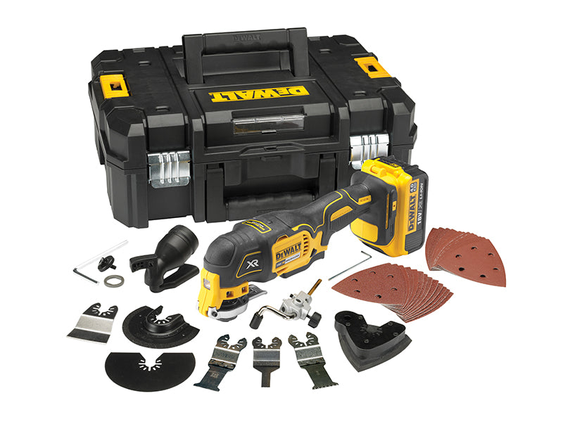 DEWALT DCS355M1 XR Brushless Oscillating Multi-Tool 18V 1 x 4.0Ah Li-ion DEWDCS355M1