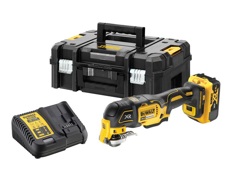 DEWALT XR Oscillating Multi Tool 18V 1 x 5.0Ah Li-ion With Tool Box DCS356P1