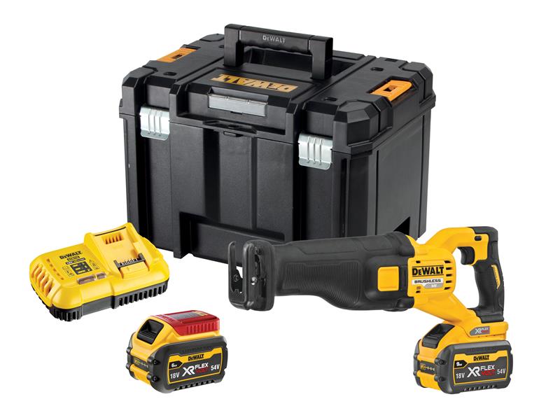 DEWALT DCS389X2 XR FlexVolt Reciprocating Saw 54V 2 x 3.0Ah Li-ion DEWDCS389X2