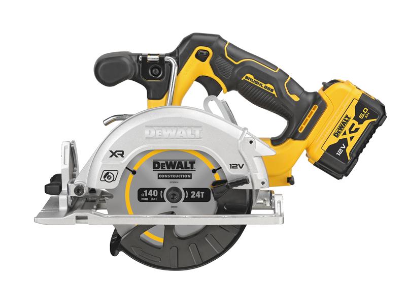 DEWALT DCS512D2 Brushless XR Circular Saw 12V 2 x 5.0Ah Li-ion DEWDCS512P2